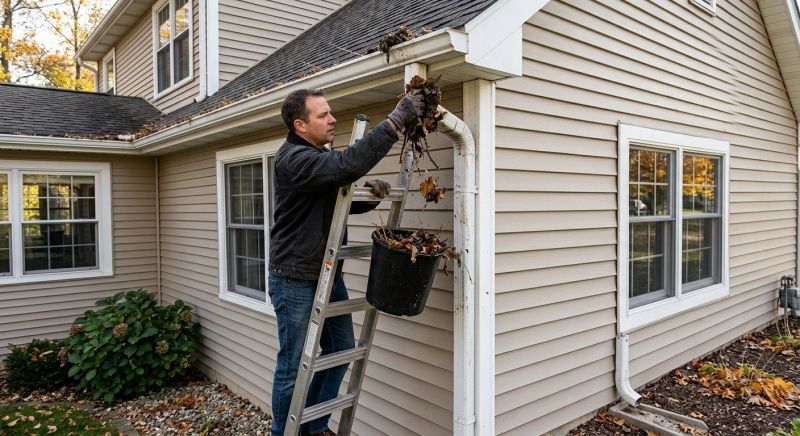 Downspout Blockage Removal in Rochester, NY