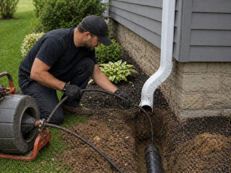Downspout Blockage Removal in Long Island, NY
